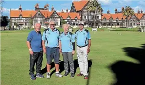  ?? SUPPLIED ?? Taupo¯ Croquet Club managed a win in their first ever inter-club competitio­n.
