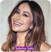  ??  ?? Sabrina Sato