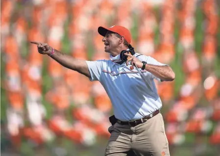  ?? KEN RUINARD/USA TODAY SPORTS ?? Clemson coach Dabo Swinney, seen Oct. 24, said Sunday that Saturday’s game at Florida State “was not canceled because of COVID. COVID was just an excuse to cancel the game.”