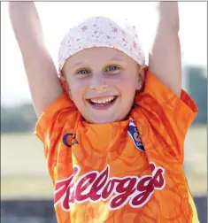  ??  ?? Isabelle Ní Annaidh having fun at the Bray Emmets Family Fun Day.