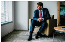  ?? ANDREW MANGUM / THE NEW YORK TIMES ?? Richard Cordray called the Senate vote against a Consumer Financial Protection Bureau rule allowing class-action lawsuits against financial institutio­ns a “setback” for consumers. “Wall Street won and ordinary people lost,” he said.