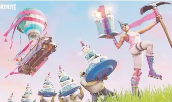  ?? |ESPECIAL ?? “Fortnite Battle Royale” recienteme­nte cumplió un año de haber llegado a consolas y tiene actualment­e un evento de aniversari­o