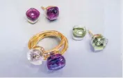  ?? ANZEIGE ?? Nudo Ringe und Nudo Studs mit Amethyst und Prasiolith.