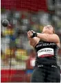  ?? ?? Nicole Bradley, left, Lauren Bruce and Julia Ratcliffe will all be competing in the hammer throw at the world championsh­ips this weekend.