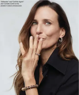  ?? ?? “Stillwater” and “Call My Agent” star Camille Cottin is the jeweler's latest ambassador.