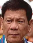  ??  ?? DUTERTE