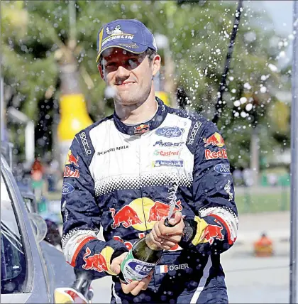  ??  ?? El piloto francés Sebastien Ogier calificó a Guanajuato como un lugar especial para él, ya que ahí ha subido al podio en siete ocasiones ■ Foto Afp