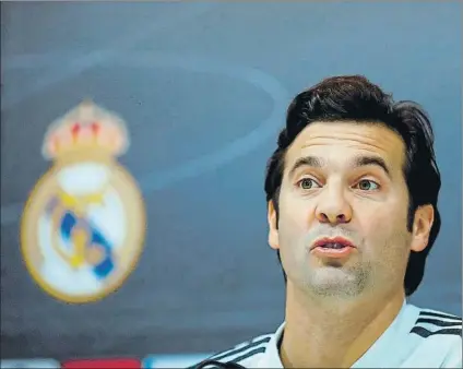  ?? FOTO: EFE ?? Santiago Solari cree que el Real Madrid hizo bien en pedir explicacio­nes por la actuación del VAR tras el partido ante la Real Sociedad