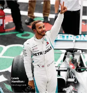  ?? / Instagram ?? Lewis Hamilton