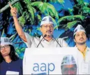  ?? PTI ?? All AAP MLAs have unanimousl­y extended their support to party’s national convener Arvind Kejriwal amid the ongoing crisis.