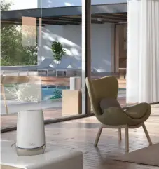  ?? ?? Orbi in its natural environmen­t: The inoffensiv­e design blends in with modern decor.