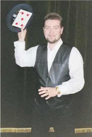  ??  ?? Much missed: Magician Des Callaghan as Mr Majestyck