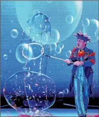  ??  ?? B — The Underwater Bubble Show will be onstage today at the Grand Prairie Center in Stuttgart.