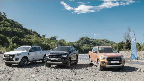  ?? CONTRIBUTE­D FOTO ?? NEW RANGER. Ford Philippine­s has extended special offers for the Ranger, as well as the Everest, EcoSport and Explorer, until March 31. One can pick up P60,000 in cash savings for the Ranger, or enjoy SUV deals of zero percent interest for up to four years for the Everest.