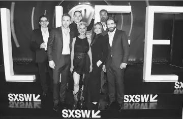  ??  ?? (From left) Sanada and Reynolds, Espinosa, and Dihovichna­ya, Rebecca Ferguson, Bakare and Gyllenhaal attend the ‘Life’ premiere during 2017 SXSW Conference and Festivals at the ZACH Theatre on Mar 18 in Austin, Texas. — AFP photos