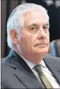  ??  ?? U.S. Secretary of State Rex Tillerson plans to cut the State Department staff by 8 percent.