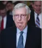  ?? PETE MAROVICH — NYT ?? Senate Minority Leader Mitch McConnell, R-Ky., is expected to remain hospitaliz­ed for a few days.