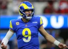  ?? Joe Scarnici/Getty Images ?? Matthew Stafford came to Los Angeles to put the Rams over the hump. Can he deliver?