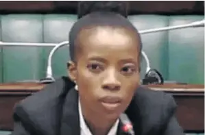  ?? / YOUTUBE ?? A screengrab of advocate Kholeka Gcaleka.