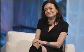  ?? STAFF FILE PHOTO ?? Facebook Chief Operating Officer Sheryl Sandberg at the 2017 Watermark Conference for Women in San Jose.