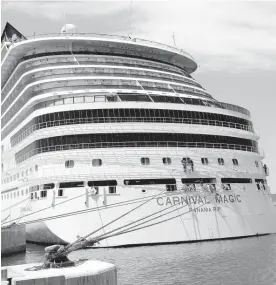  ?? AP ?? Carnival cruise line ship, ‘Carnival Magic’.