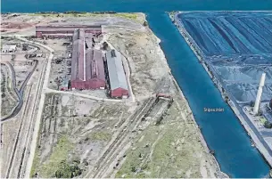  ?? COURTESY HOPA PORTS ?? The 24-hectare MANA site on the industrial harbour will be opened for new tenants, and managed by Hamilton's port authority.
