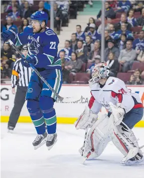  ?? GERRY KAHRMANN/PNG ?? Daniel Sedin has scored 375 goals since the Canucks picked him second overall in the 1999 draft. At 37, he’s just two points shy of the 1,000-point milestone.