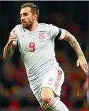  ??  ?? Geht auch für Spanien auf Torejagd: Paco Alcácer. Foto: Reuters