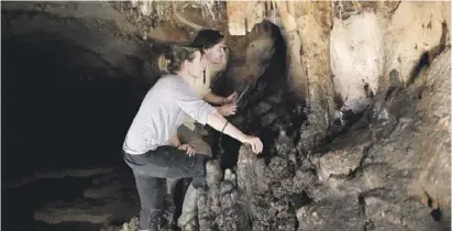  ?? Foto: Uni Alicante (UA) ?? Die Forscher haben in der Höhle fasziniere­nde Malereien entdeckt.