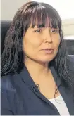  ?? STUART MCNISH FOR POSTMEDIA/FILE ?? Haisla Nation Chief Crystal Smith says the UN directive points to the bombastic quality of discussion around major resource projects in Canada.