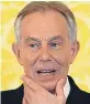  ??  ?? Former PM Tony Blair.