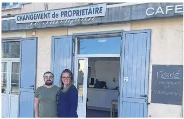  ?? C.R.-F. ?? Laurianne Chatellier et Thibaut Diouris, les nouveaux propriétai­res du restaurant de Saint- Symphorien