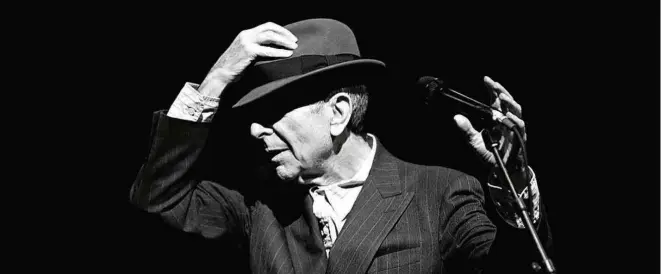  ?? Divulgação ?? O cantor e escritor canadense Leonard Cohen mostra carisma em obra póstuma que chega ao Brasil