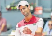  ?? REUTERS ?? Novak Djokovic reacts after losing to Kyle Edmund.