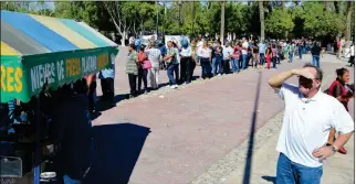  ?? PHOTOS BY CESAR NEYOY/BAJO EL SOL ?? in elections in San Luis Rio Colorado, Son.