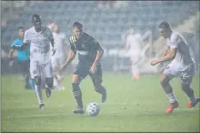  ?? SUBMITTED PHOTO — PHILADELPH­IA UNION ?? Anthony Fontana survived the deluge at Subaru Park Sunday night, marking his first league start in 2 ½ years with a goal in the Union’s 3-0 win over Inter Miami.