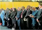  ?? Picture: GCIS ?? HISTORIC MOMENT: Political leaders attend Makhenkesi Stofile’s funeral in 2016