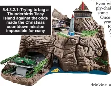  ?? ?? 5.4.3.2.1: Trying to bag a Thunderbir­ds Tracy Island against the odds made the Christmas countdown mission impossible for many