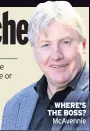  ??  ?? WHERE’S THE BOSS? McAvennie