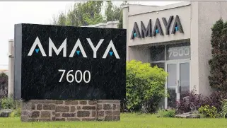  ?? THE CANADIAN PRESS/FILES ?? Online gaming company Amaya’s fiscal 2016 outlook demonstrat­ed that it is doing better than analysts expected with an improved revenue outlook and growth in its casino business.
