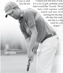  ?? AFP PHOTO ?? Webb Simpson