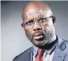  ?? FOTO: AFP ?? Der frühere Fußballsta­r George Weah will neuer Präsident von Liberia werden.