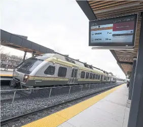  ?? BERNARD WEIL TORONTO STAR FILE PHOTO ?? The Ontario government walking back service cuts to the Weston and Bloor stops of the UP Express last week after an intense eruption of public opposition should be seen as a call for better service, Shawn Micallef writes.