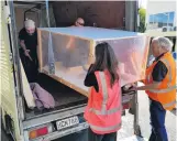  ?? PHOTO: TE WAKA HUIA ART + MUSEUM ?? On the moove . . . Museum staff carefully move the head of a centuryold red deer into its new home.