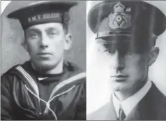  ??  ?? Leading seaman Malcolm Blair Speed and Kapitan Leutnant Alfred Von Glasenapp the U91 commander.