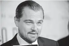  ?? BRAD BARKET, INVISION/AP ?? Leonardo DiCaprio is set to star in a Black Hand movie adaptation.