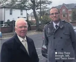  ??  ?? Cllrs Tony Brough, left, and Terry Jones