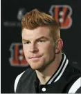  ?? GARY LANDERS — THE ASSOCIATED PRESS FILE ?? The Cincinnati Bengals released quarterbac­k Andy Dalton on Thursday, clearing the way for No. 1 pick Joe Burrow to enter as the team’s starting quarterbac­k.