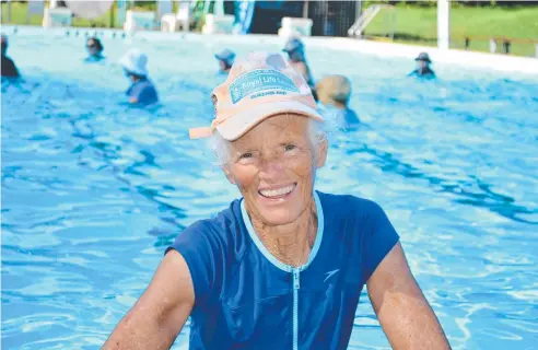  ?? Picture: SUPPLIED ?? FIGHTING FIT: Susan Forsyth of Cooktown is proving that age is just a number. The 82-year-old spends her days volunteeri­ng at the community pool as well as a swimming fitness program that would put much younger people to shame.