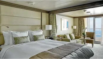  ?? SILVERSEA CRUISES ?? A Veranda Suite makes for a delightful home away from home.